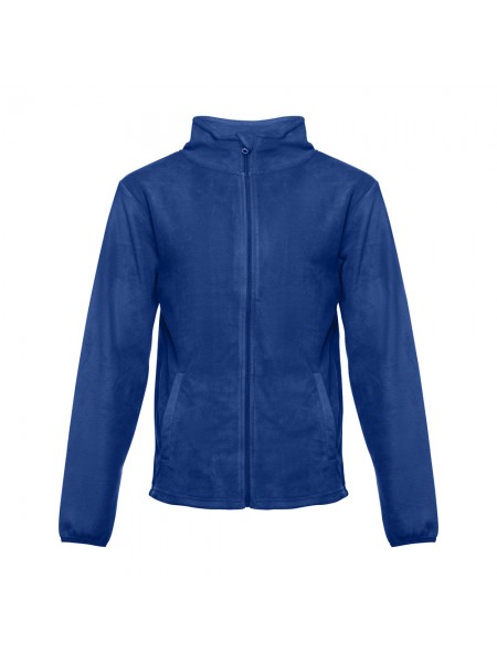 THC HELSINKI. Giacca in pile da uomo in poliestere - Blu reale THC HELSINKI. Giacca in pile da uomo in poliestere - Blu reale