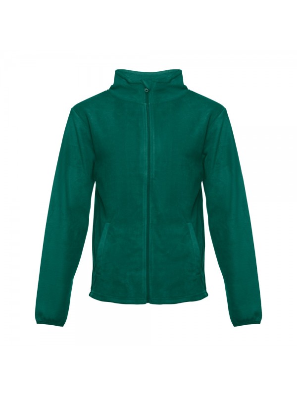 THC HELSINKI. Giacca in pile da uomo in poliestere - Verde scuro THC HELSINKI. Giacca in pile da uomo in poliestere - Verde scuro