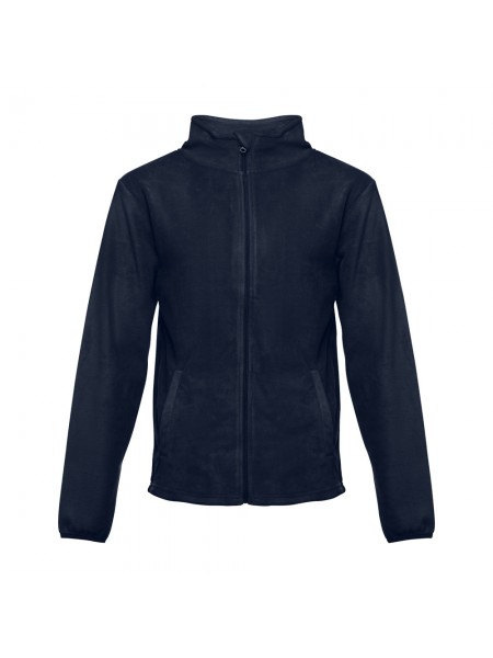 THC HELSINKI. Giacca in pile da uomo in poliestere - Blu scuro THC HELSINKI. Giacca in pile da uomo in poliestere - Blu scuro