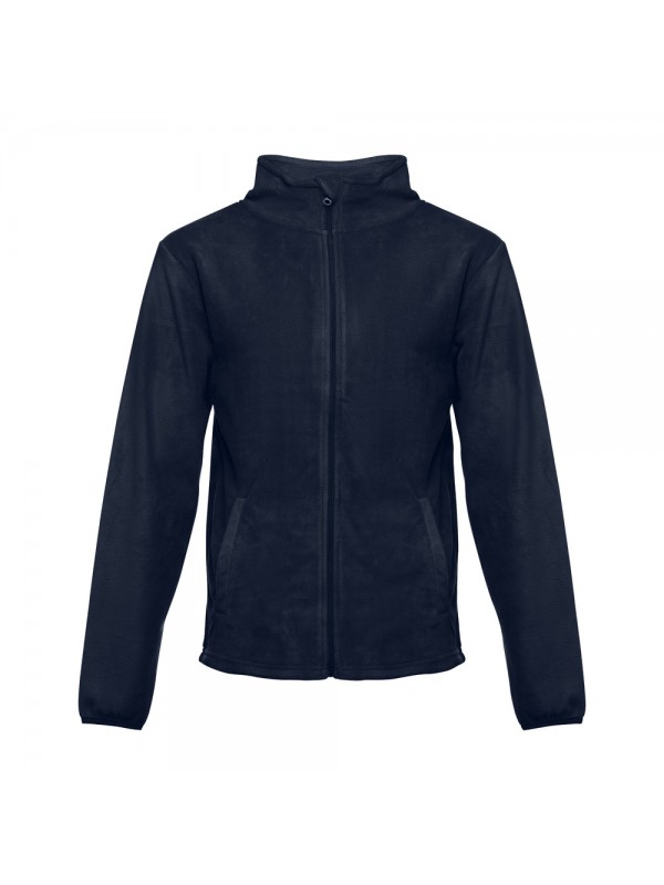 THC HELSINKI. Giacca in pile da uomo in poliestere - Blu scuro THC HELSINKI. Giacca in pile da uomo in poliestere - Blu scuro