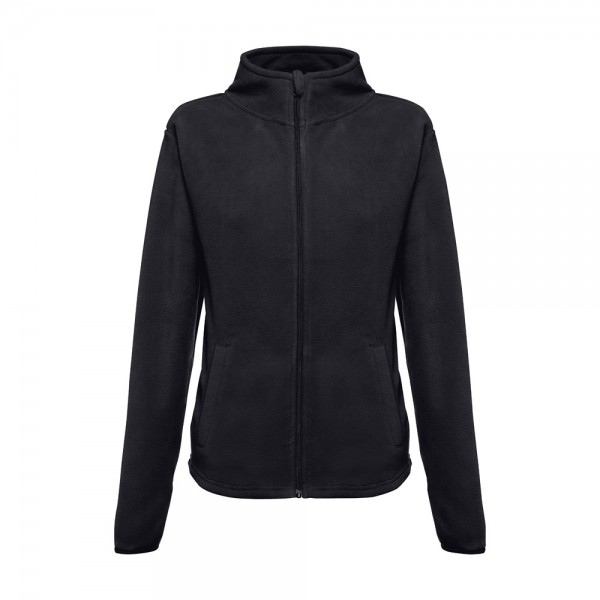 THC HELSINKI WOMEN. Giacca in pile sfiancata in poliestere da donna - Nero