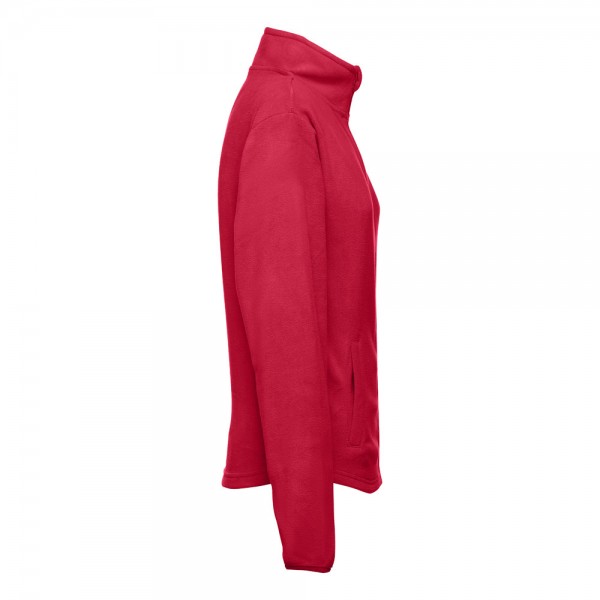THC HELSINKI WOMEN. Giacca in pile sfiancata in poliestere da donna - Rosso