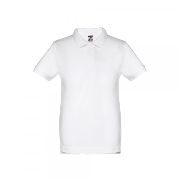 THC ADAM KIDS WH. Polo a maniche corte per bambini (unisex). colore bianco - Bianco