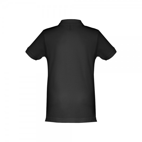 THC ADAM KIDS. Polo in cotone a maniche corte per bambini (unisex) - Nero