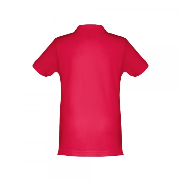 THC ADAM KIDS. Polo in cotone a maniche corte per bambini (unisex) - Rosso