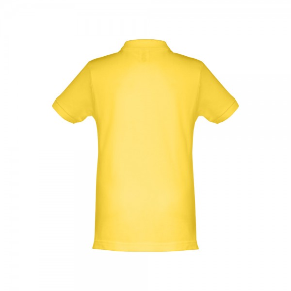THC ADAM KIDS. Polo in cotone a maniche corte per bambini (unisex) - Giallo