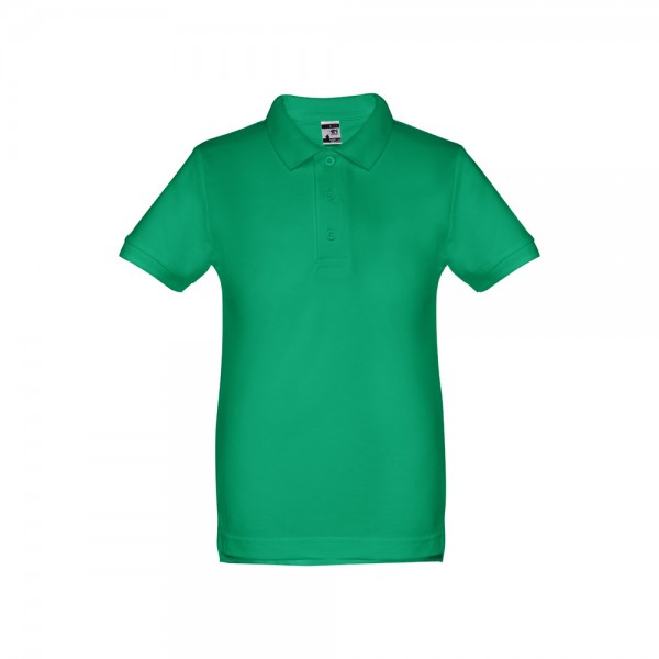THC ADAM KIDS. Polo in cotone a maniche corte per bambini (unisex) - Verde