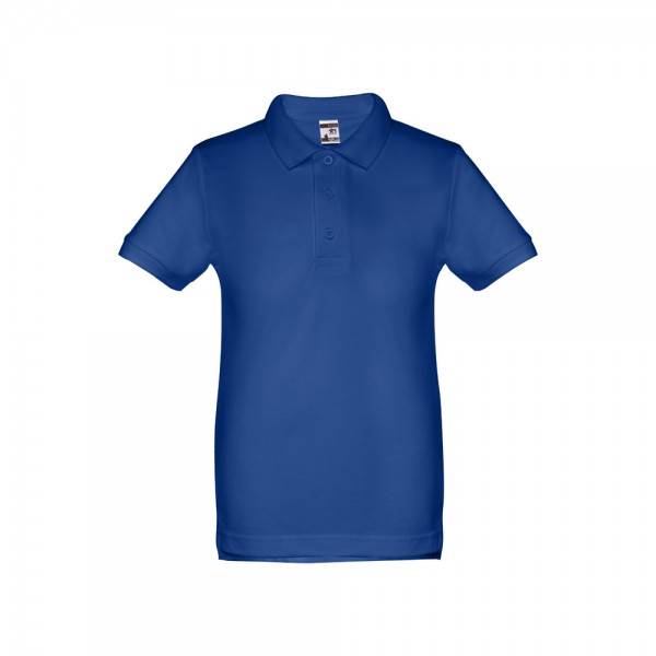 THC ADAM KIDS. Polo in cotone a maniche corte per bambini (unisex) - Blu reale