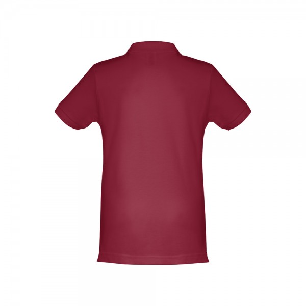 THC ADAM KIDS. Polo in cotone a maniche corte per bambini (unisex) - Bordeaux