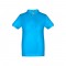 THC ADAM KIDS. Polo in cotone a maniche corte per bambini (unisex) - Azzurro mare