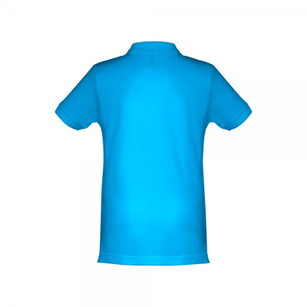 THC ADAM KIDS. Polo in cotone a maniche corte per bambini (unisex) - Azzurro mare