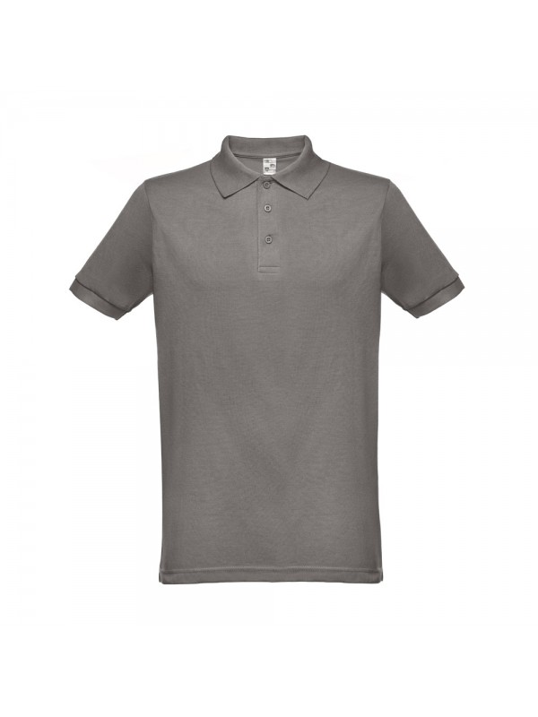 THC BERLIN. Polo da uomo a maniche corte - Grigio THC BERLIN. Polo da uomo a maniche corte - Grigio