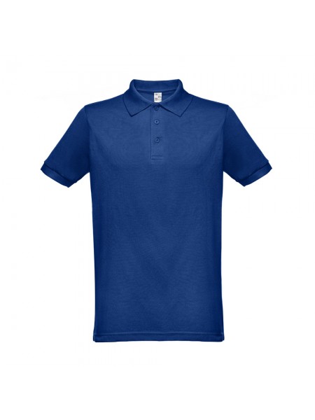 THC BERLIN. Polo da uomo a maniche corte - Blu reale THC BERLIN. Polo da uomo a maniche corte - Blu reale