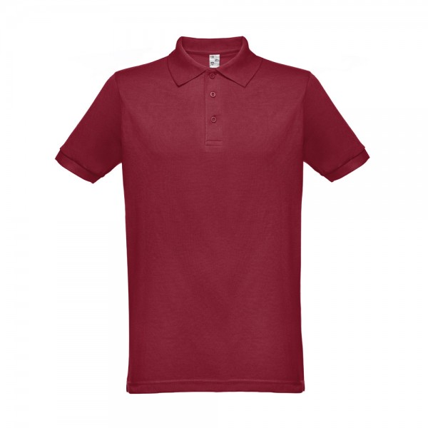 THC BERLIN. Polo da uomo a maniche corte - Bordeaux
