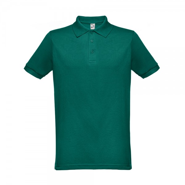 THC BERLIN. Polo da uomo a maniche corte - Verde scuro