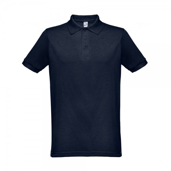 THC BERLIN. Polo da uomo a maniche corte - Blu scuro