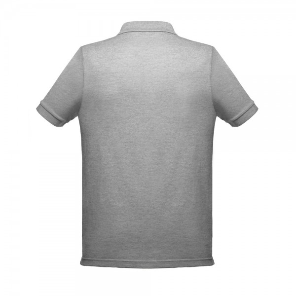 THC BERLIN. Polo da uomo a maniche corte - Grigio chiaro mélange