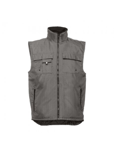 THC STOCKHOLM. Gilet da lavoro imbottito, foderato - Grigio THC STOCKHOLM. Gilet da lavoro imbottito, foderato - Grigio