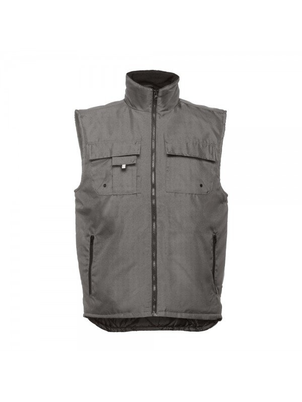 THC STOCKHOLM. Gilet da lavoro imbottito, foderato - Grigio THC STOCKHOLM. Gilet da lavoro imbottito, foderato - Grigio