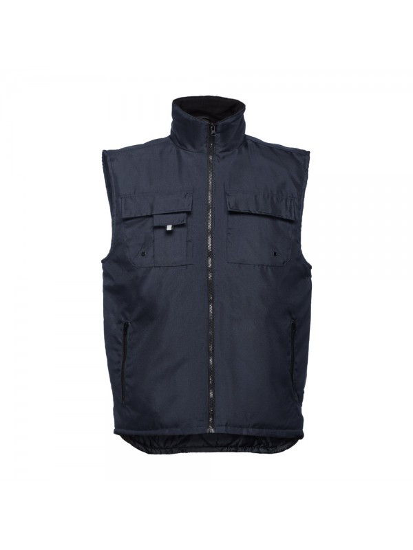 THC STOCKHOLM. Gilet da lavoro imbottito, foderato - Blu scuro THC STOCKHOLM. Gilet da lavoro imbottito, foderato - Blu scuro