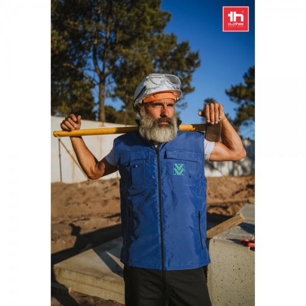 THC STOCKHOLM. Gilet da lavoro imbottito, foderato - Blu scuro
