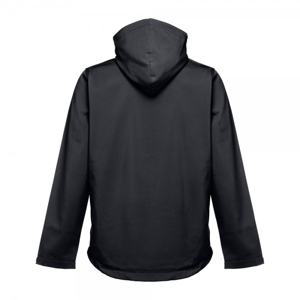 THC ZAGREB. Giacca softshell da uomo in poliestere ed elastan - Nero