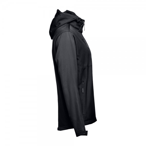 THC ZAGREB. Giacca softshell da uomo in poliestere ed elastan - Nero