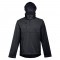 THC ZAGREB. Giacca softshell da uomo in poliestere ed elastan - Nero