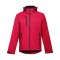 THC ZAGREB. Giacca softshell da uomo in poliestere ed elastan - Rosso