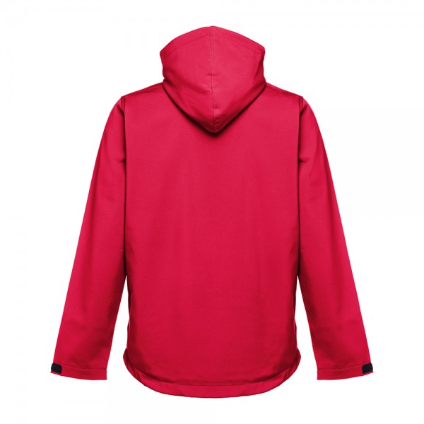 THC ZAGREB. Giacca softshell da uomo in poliestere ed elastan - Rosso