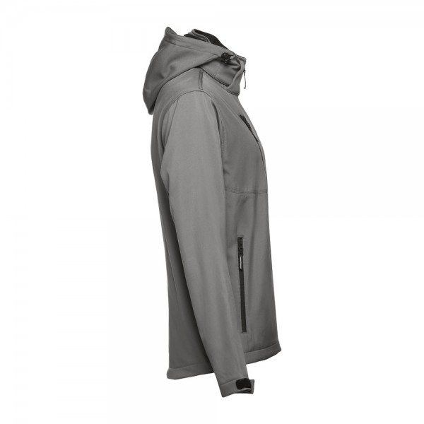 THC ZAGREB. Giacca softshell da uomo in poliestere ed elastan - Grigio