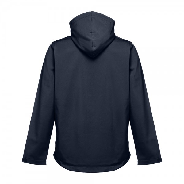THC ZAGREB. Giacca softshell da uomo in poliestere ed elastan - Blu scuro