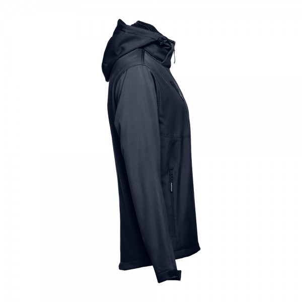 THC ZAGREB. Giacca softshell da uomo in poliestere ed elastan - Blu scuro