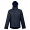 THC ZAGREB. Giacca softshell da uomo in poliestere ed elastan - Blu scuro