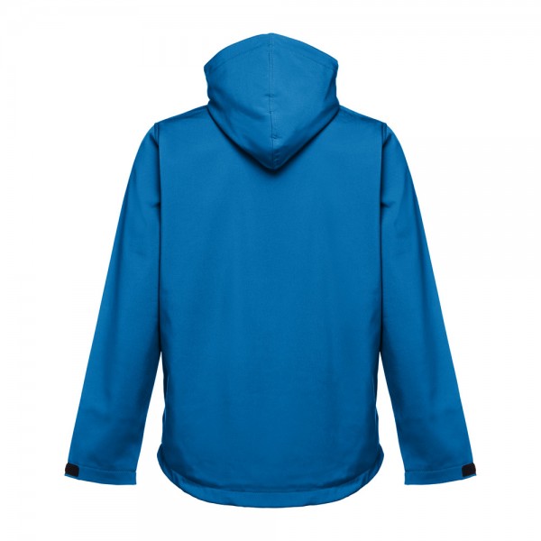 THC ZAGREB. Giacca softshell da uomo in poliestere ed elastan - Blu petrolio