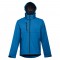 THC ZAGREB. Giacca softshell da uomo in poliestere ed elastan - Blu petrolio