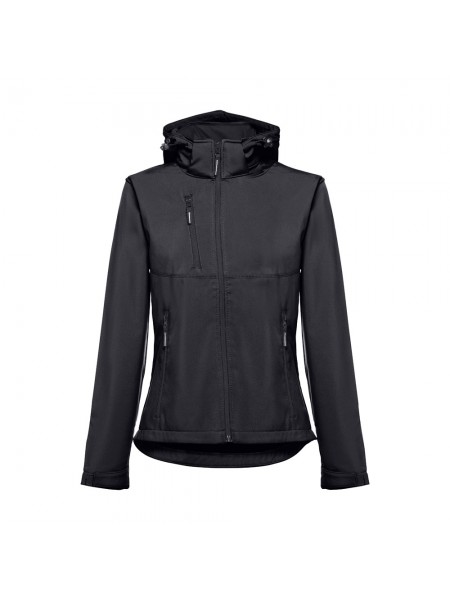 THC ZAGREB WOMEN. Giacca softshell da donna sfiancata - Nero THC ZAGREB WOMEN. Giacca softshell da donna sfiancata - Nero