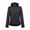 THC ZAGREB WOMEN. Giacca softshell da donna sfiancata - Nero