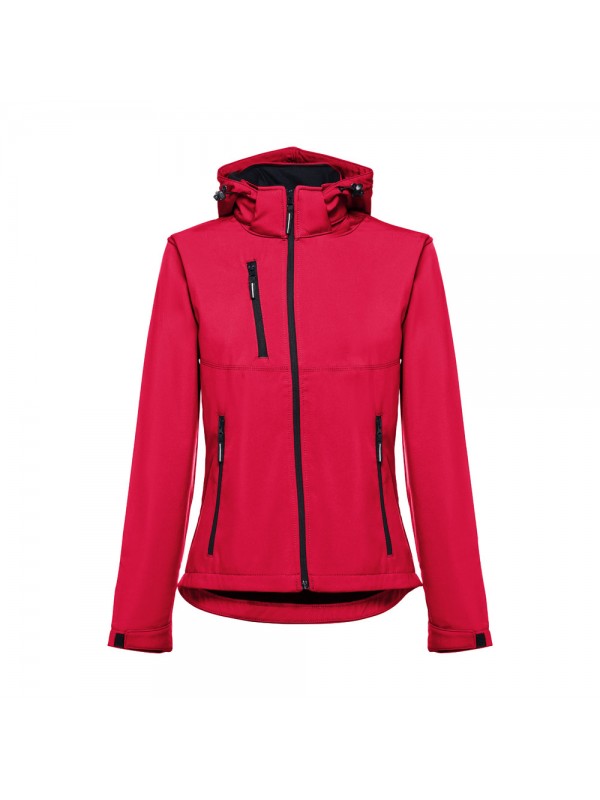 THC ZAGREB WOMEN. Giacca softshell da donna sfiancata - Rosso THC ZAGREB WOMEN. Giacca softshell da donna sfiancata - Rosso