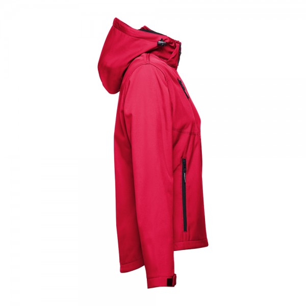 THC ZAGREB WOMEN. Giacca softshell da donna sfiancata - Rosso