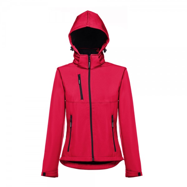 THC ZAGREB WOMEN. Giacca softshell da donna sfiancata - Rosso