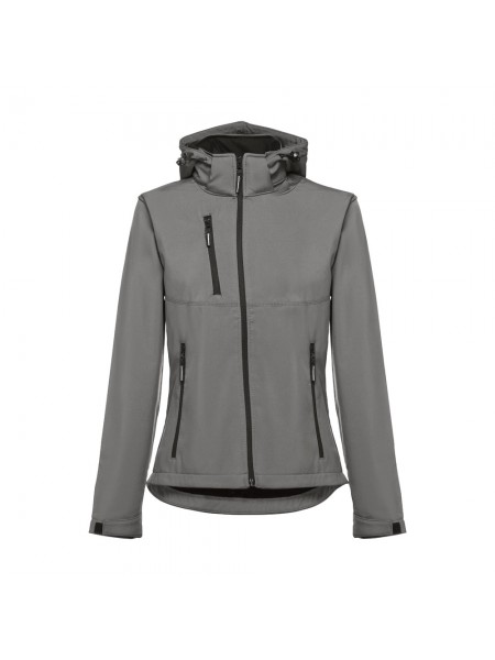 THC ZAGREB WOMEN. Giacca softshell da donna sfiancata - Grigio THC ZAGREB WOMEN. Giacca softshell da donna sfiancata - Grigio