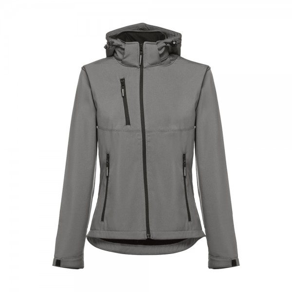 THC ZAGREB WOMEN. Giacca softshell da donna sfiancata - Grigio