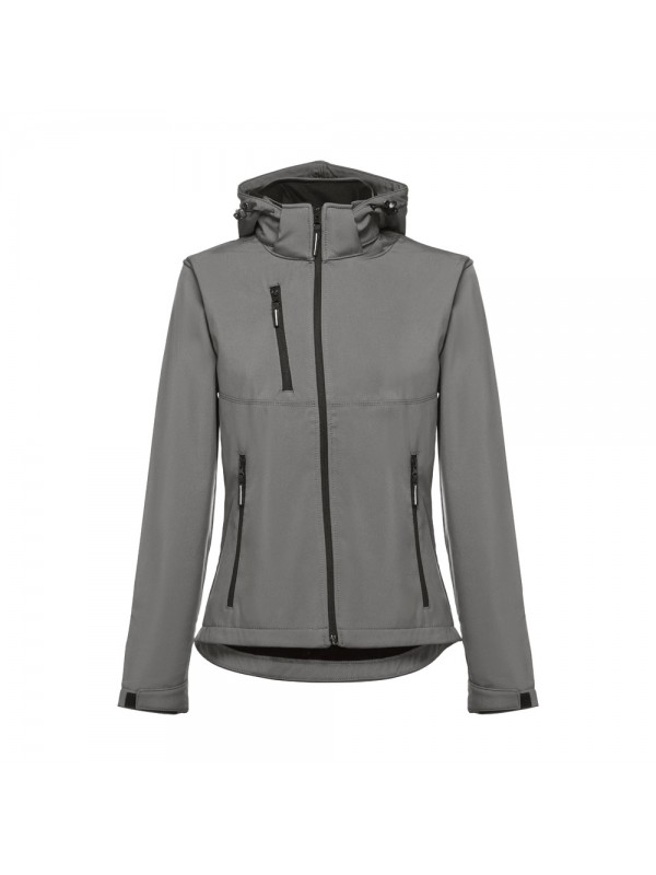 THC ZAGREB WOMEN. Giacca softshell da donna sfiancata - Grigio THC ZAGREB WOMEN. Giacca softshell da donna sfiancata - Grigio