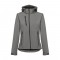 THC ZAGREB WOMEN. Giacca softshell da donna sfiancata - Grigio