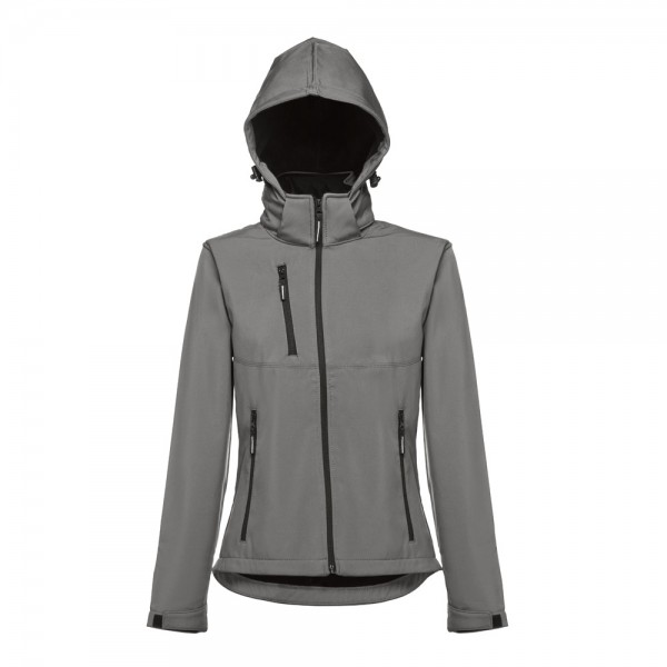 THC ZAGREB WOMEN. Giacca softshell da donna sfiancata - Grigio
