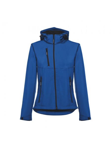 THC ZAGREB WOMEN. Giacca softshell da donna sfiancata - Blu reale THC ZAGREB WOMEN. Giacca softshell da donna sfiancata - Blu reale