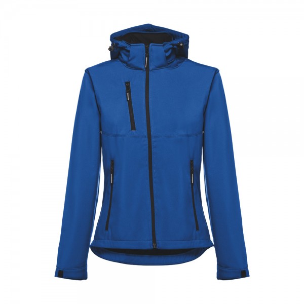 THC ZAGREB WOMEN. Giacca softshell da donna sfiancata - Blu reale