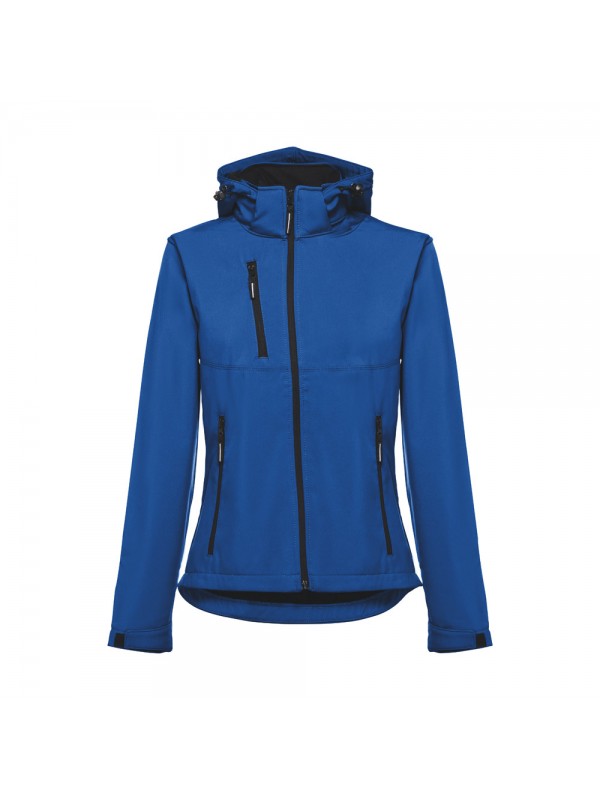 THC ZAGREB WOMEN. Giacca softshell da donna sfiancata - Blu reale THC ZAGREB WOMEN. Giacca softshell da donna sfiancata - Blu reale