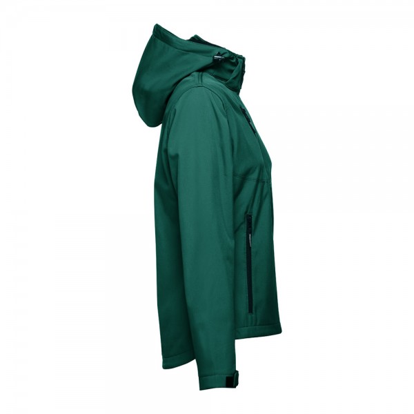 THC ZAGREB WOMEN. Giacca softshell da donna sfiancata - Verde scuro
